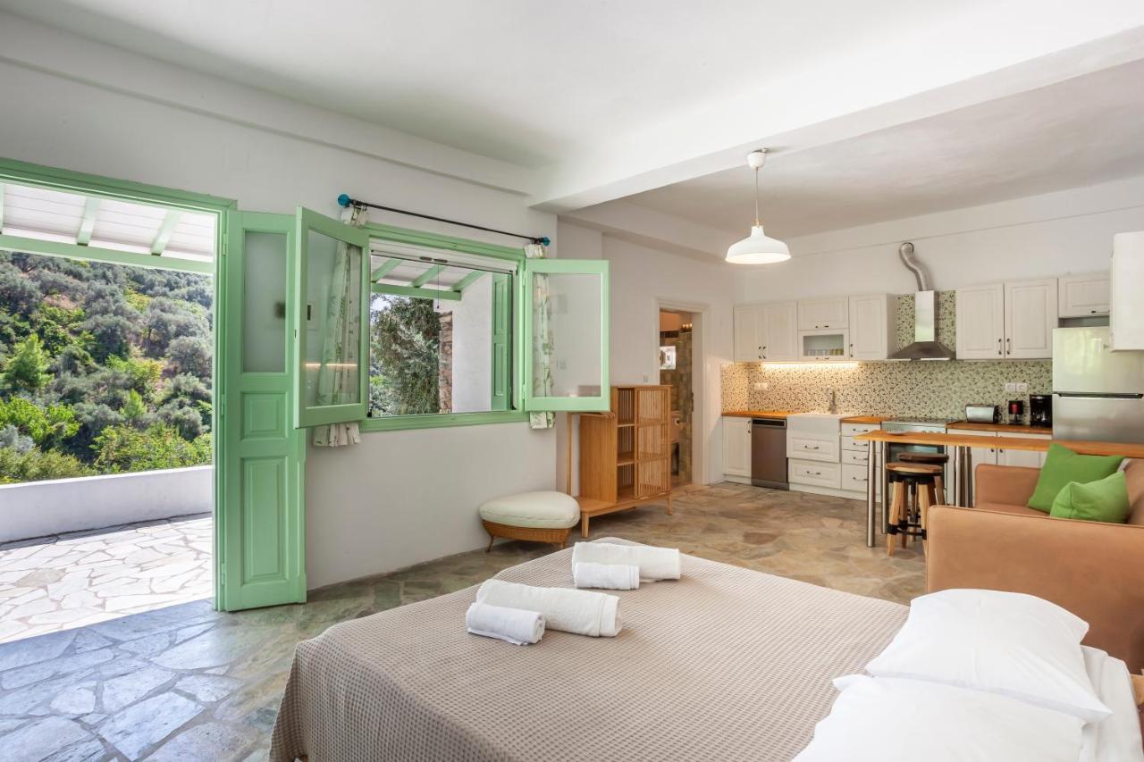 Olea Skopelos Villas With Swimming Pools & Sea View Panormos  Eksteriør bilde