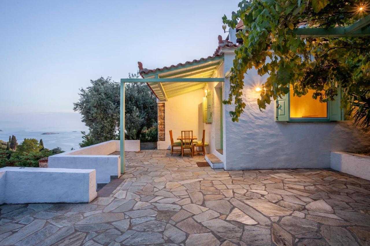 Olea Skopelos Villas With Swimming Pools & Sea View Panormos  Eksteriør bilde