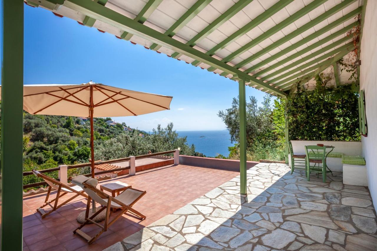 Olea Skopelos Villas With Swimming Pools & Sea View Panormos  Eksteriør bilde